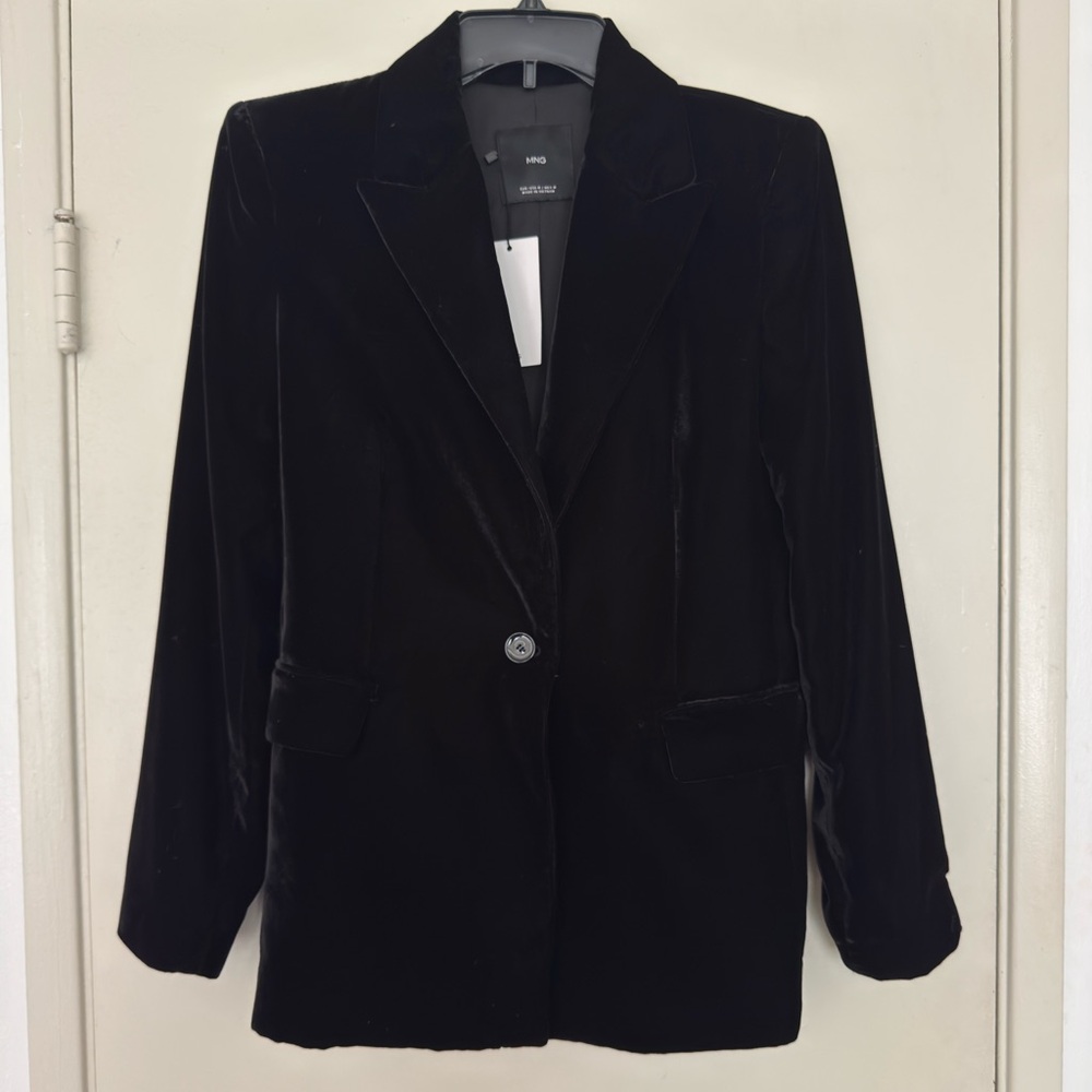 NWT Mango Velvet Blazer
